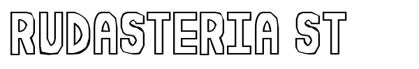 Rudasteria St font preview